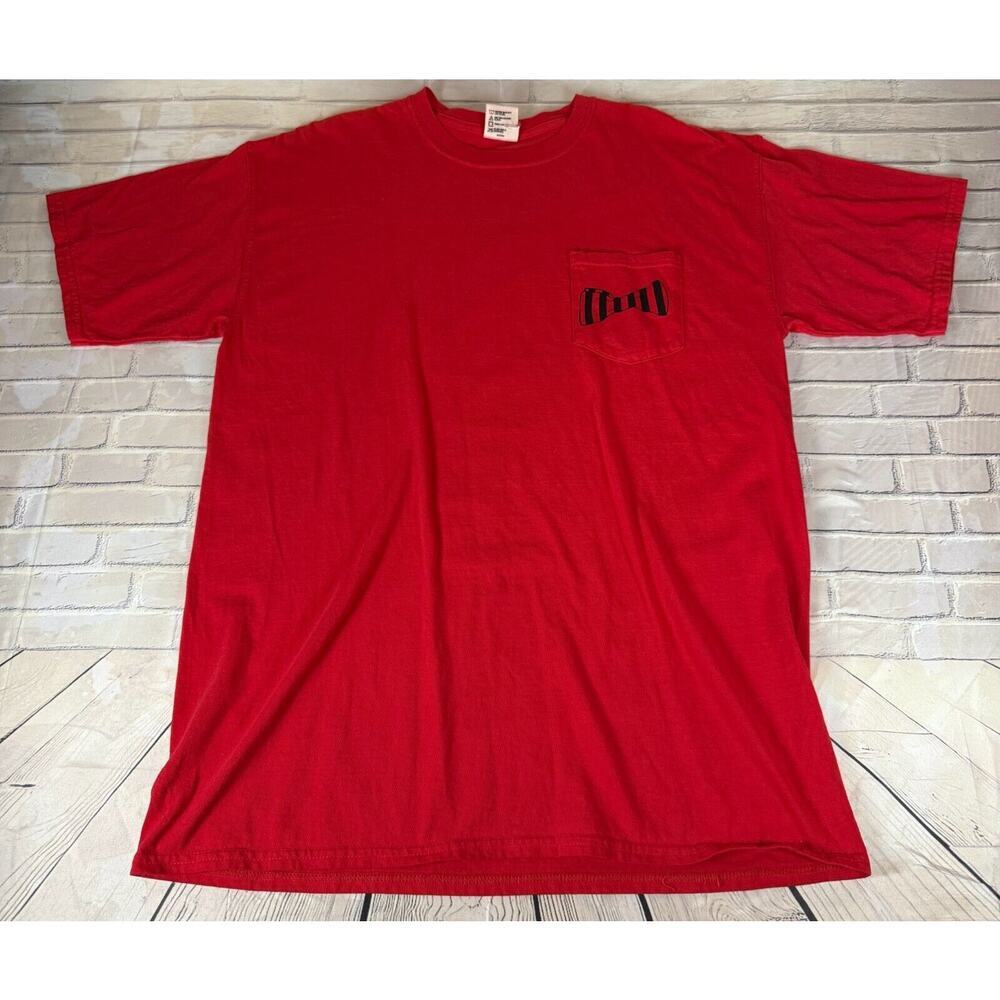 Comfort Colors Georgia Bulldogs Pocket‎ Shirt Large Sweet Tea